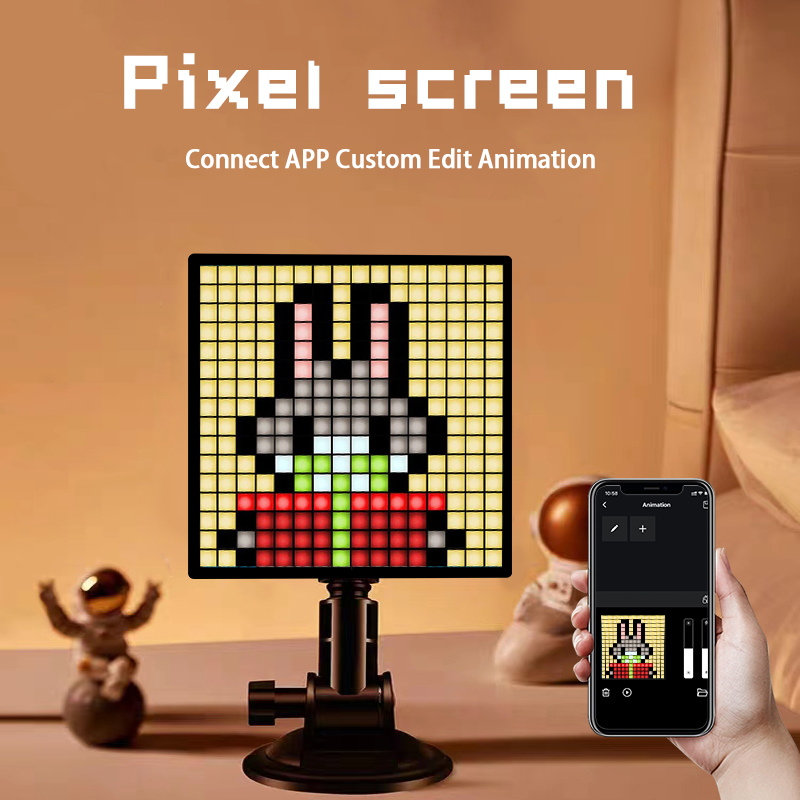 Pixel Art Led Panel - RGB LED Piksel Ekran Panel Lambası