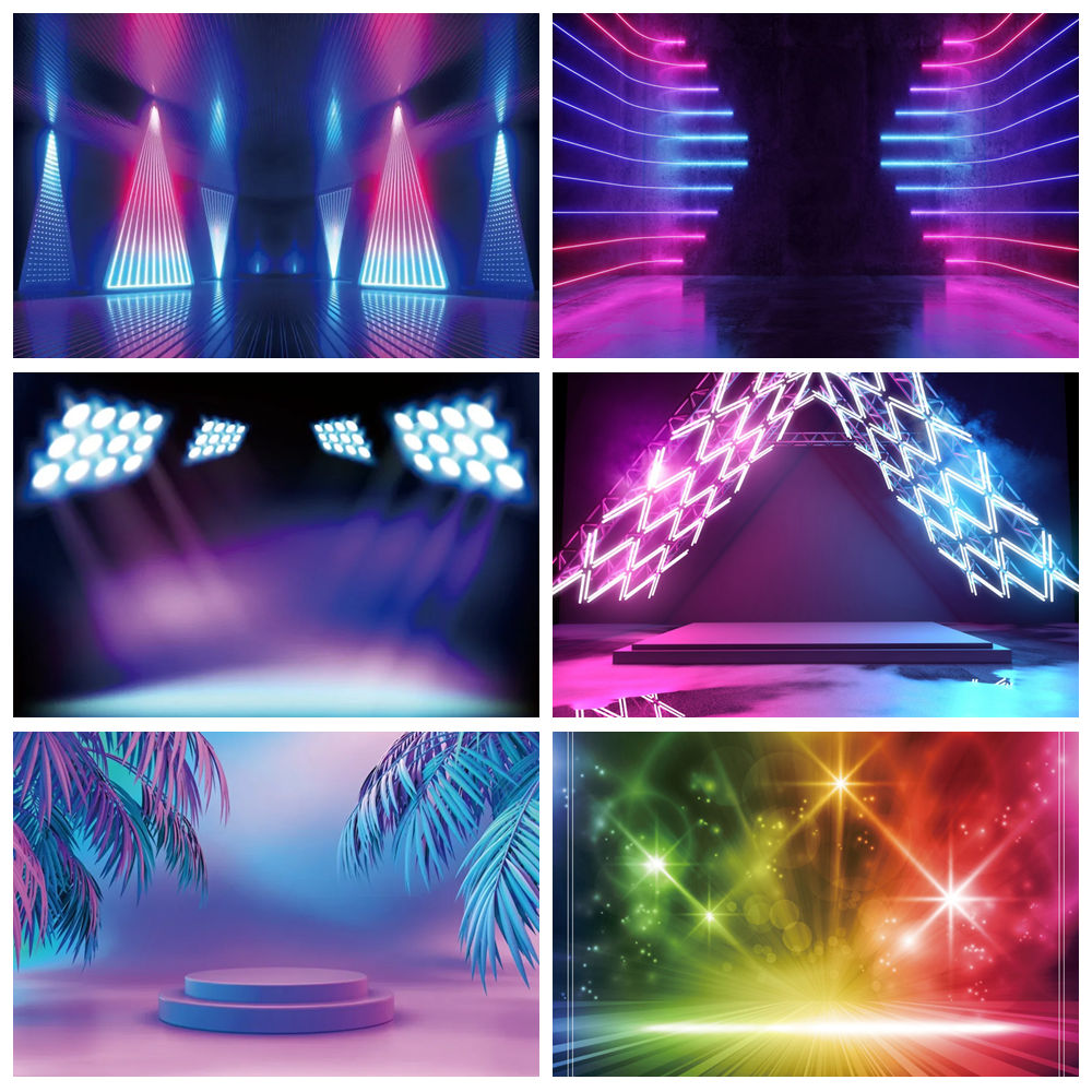 Photography Zone - Neon Renk Dans Sahne Zemin Fotoğrafçılık