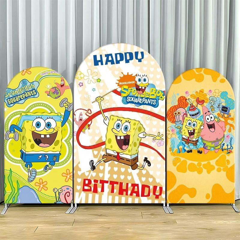 Photography Zone - SpongeBob SquarePants Kemerli Arka Plan Örtüsü