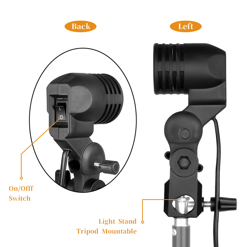 1.8m kablo kordonu ampul stand - Photography Umbrella Lighting Kit incelemesi ve fiyatı