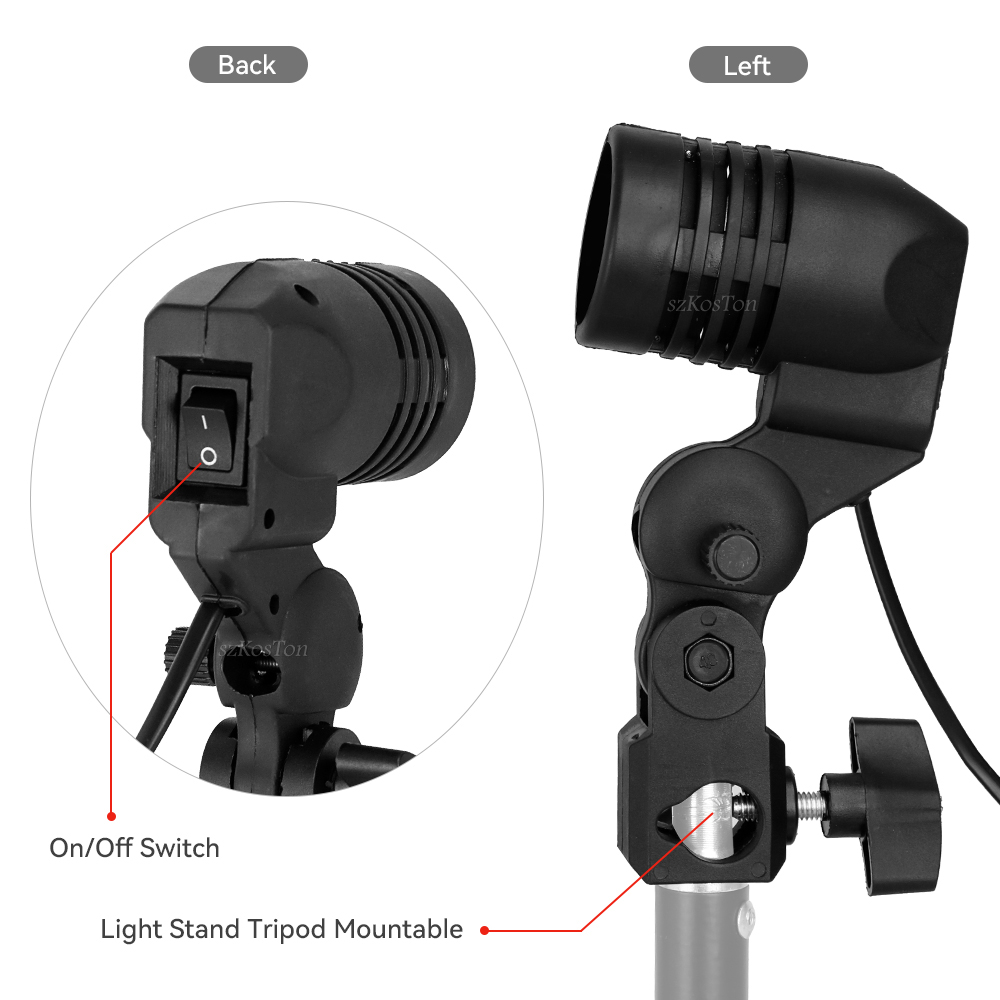 Tek Kafa Ampul Tutucu E27 Soke - Photography Umbrella Lighting Kit incelemesi ve fiyatı